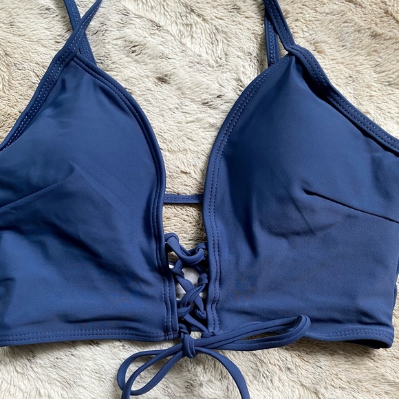 SHEIN Blue/Floral Swim Set - Picture 6 of 8